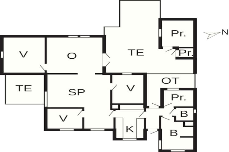 6 Personen vakantie huis in Væggerløse - Plattegrond