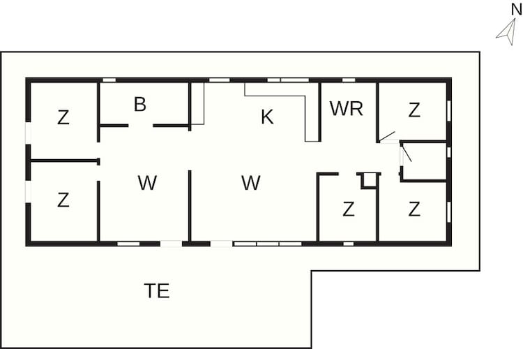 5 sterren vakantie huis in Glesborg - Plattegrond