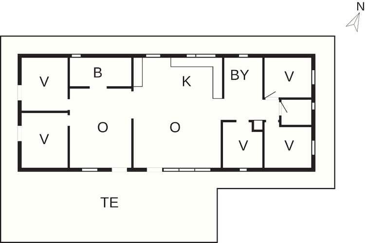 5 sterren vakantie huis in Glesborg - Plattegrond
