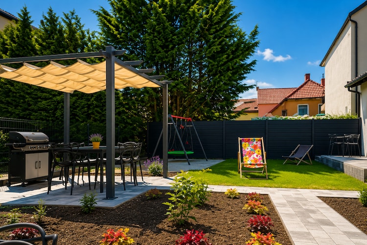 Studio na pierwszym piętrze - Tuinen zomer