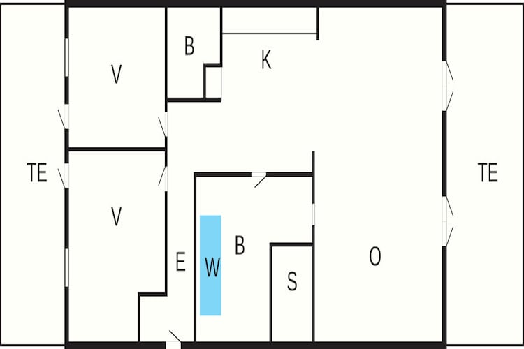 4 sterren vakantie huis in Bagenkop - Plattegrond