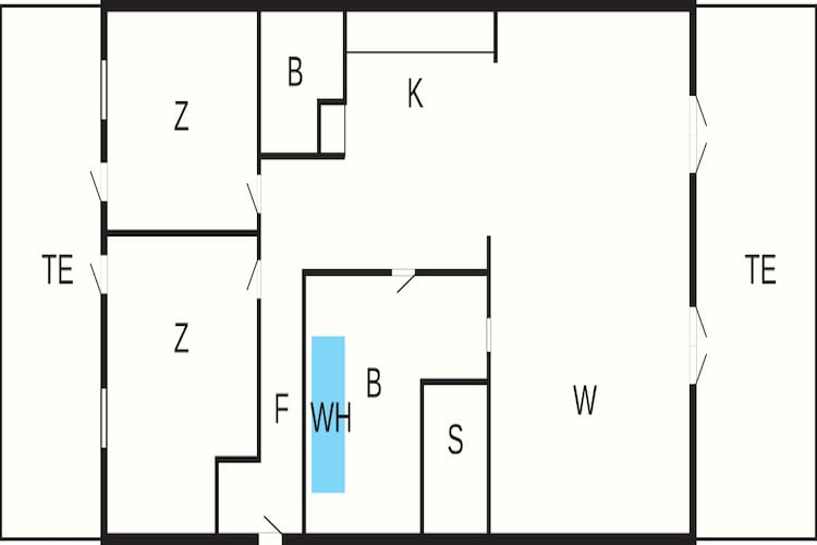 4 sterren vakantie huis in Bagenkop - Plattegrond