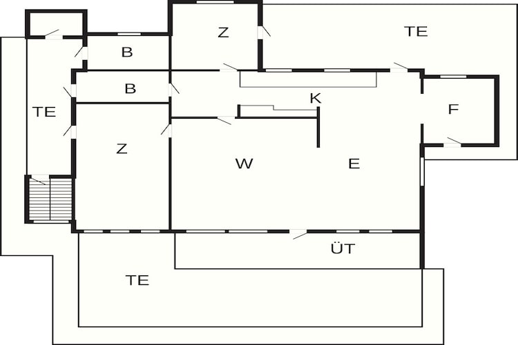 4 Sterne Ferienhaus in Tisvildeleje - Grundriss