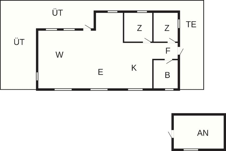 6 Personen vakantie huis in Hadsund - Plattegrond