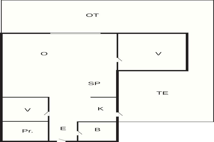 4 Personen Ferienhaus in Hejls - Grundriss