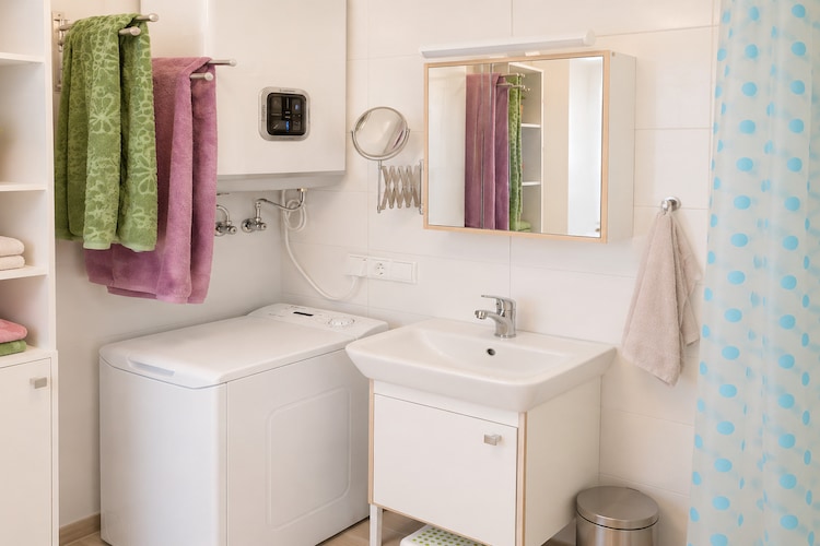 Dom wakacyjny nad jeziorem Żarnowskim - Salle de bain