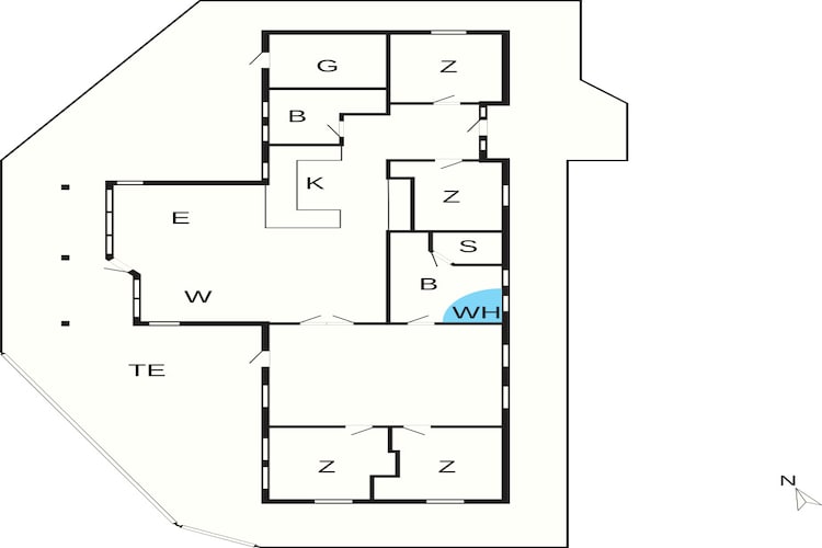 5 etoiles maison de vacances a Løkken - Plan