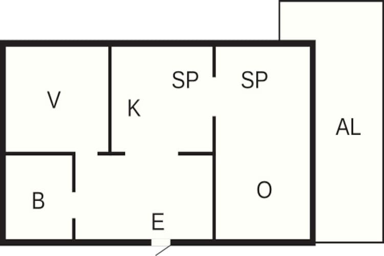 4 Personen vakantie huis in BORGHOLM - Plattegrond