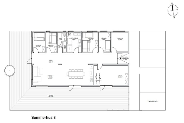 5 sterren vakantie huis in Saltum - Plattegrond