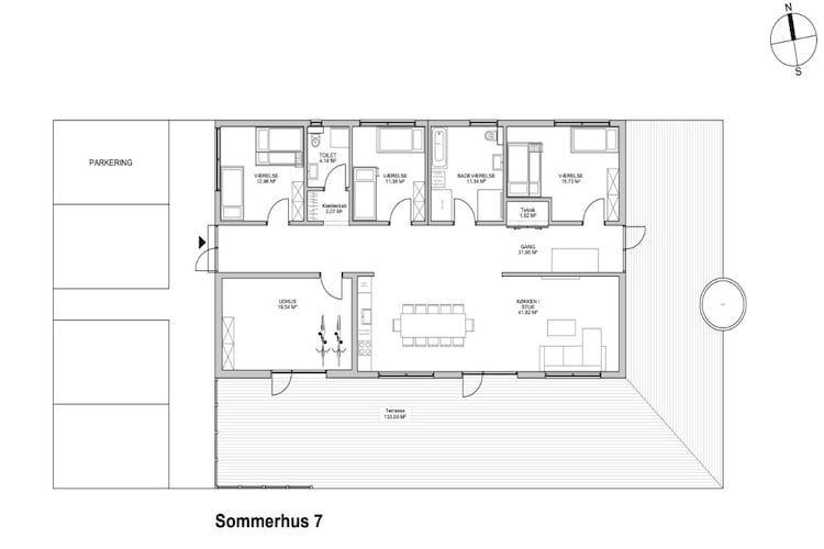 5 sterren vakantie huis in Saltum - Plattegrond