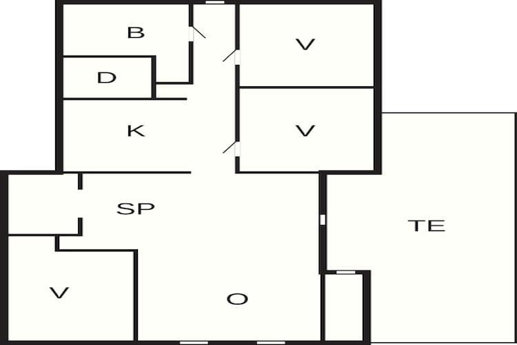4 star holiday home in Stubbekøbing - Floor plan