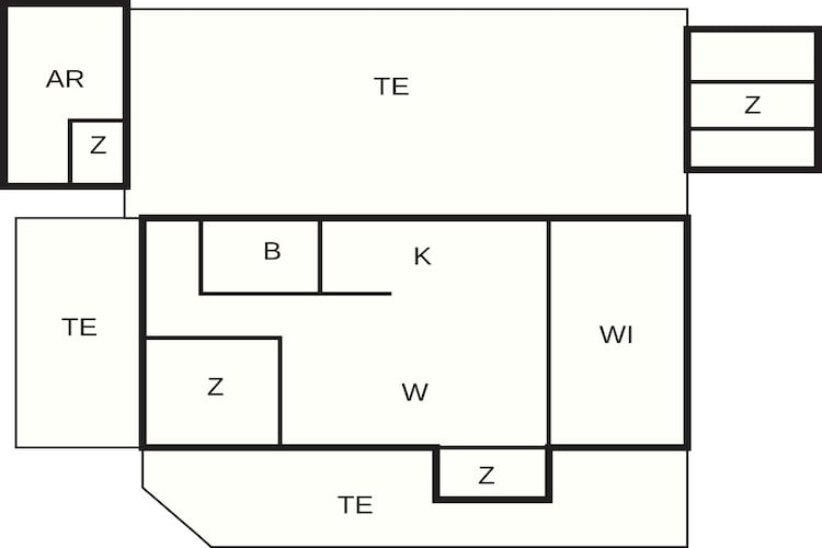 12 person holiday home in Oksbøl - Floor plan