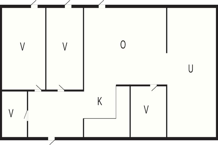 Maison de vacances pour 6 a Bindslev - Plan
