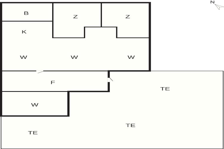 5 Personen vakantie huis in Eiken - Plattegrond
