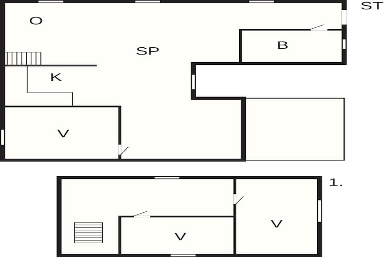 6 Personen vakantie huis in Bandholm - Plattegrond