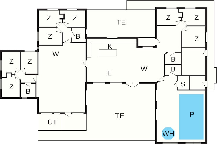 5 sterren vakantie huis in Nørre Nebel - Plattegrond