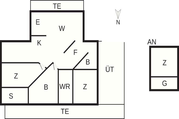 Maison de vacances pour 9 a Sæby - Plan