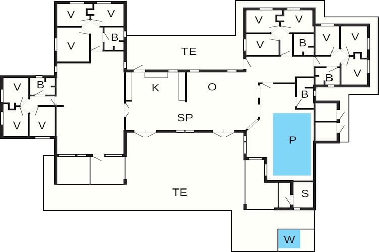 5 star holiday home in Idestrup - Floor plan