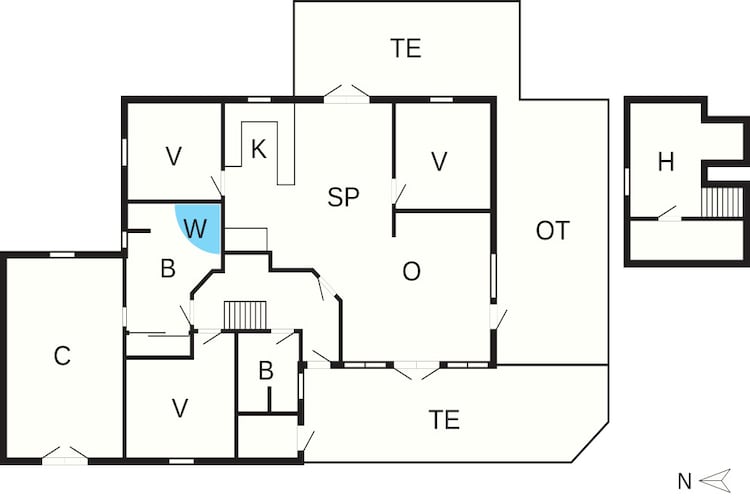 4 star holiday home in Ålbæk - Floor plan