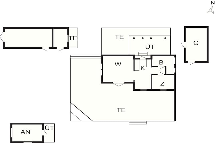 4 sterren vakantie huis in Ølsted - Plattegrond