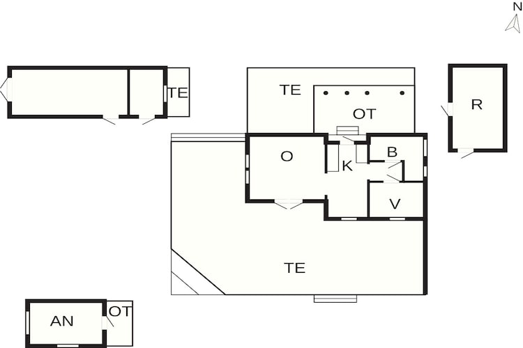 4 sterren vakantie huis in Ølsted - Plattegrond