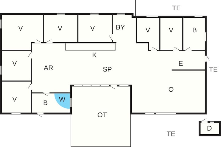 4 star holiday home in Væggerløse - Floor plan