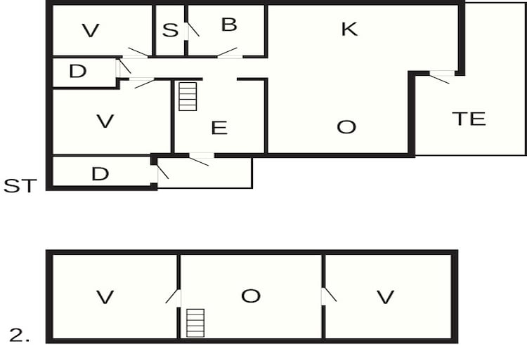 Maison de vacances pour 9 a TVEDESTRAND - Plan
