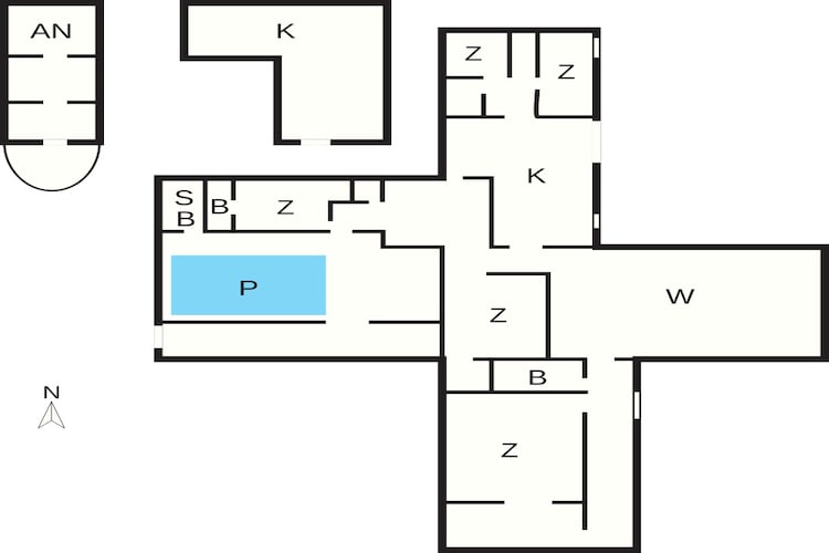 5 etoiles maison de vacances a KNÄRED - Plan