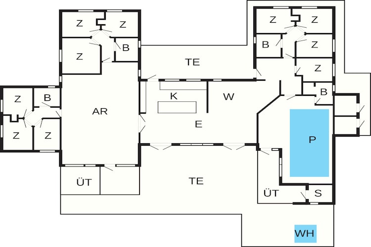 5 sterren vakantie huis in Idestrup - Plattegrond