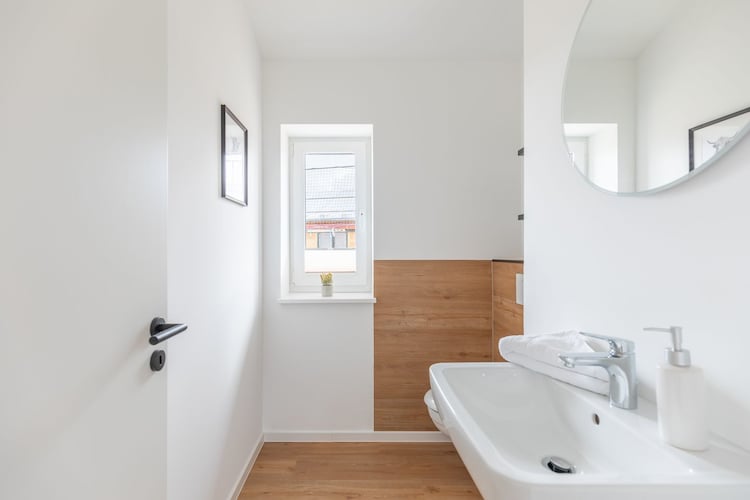 Ferienhaus in Kating - Huus Uul - Badezimmer