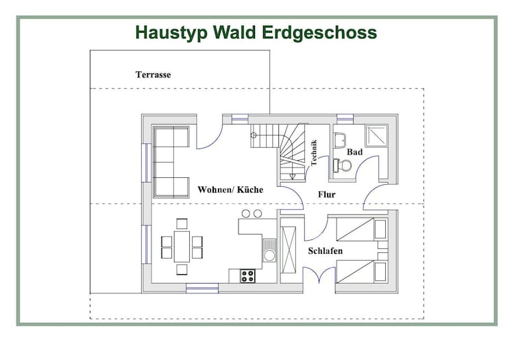 Ferienhaus in Kating - Huus Bökenboom - Grundriss