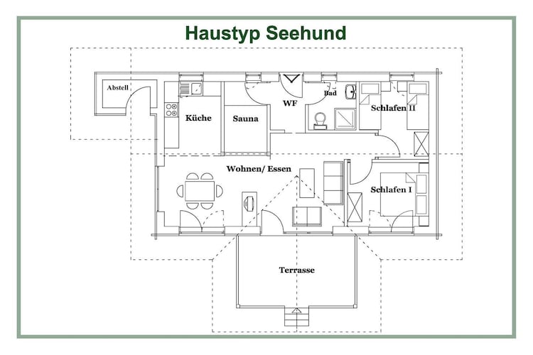 Ferienhaus in Kating - Huus Plüschmors - Grundriss