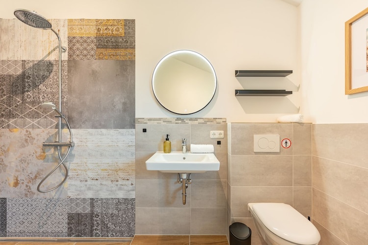 Ferienhaus in Kating - Huus Hunbloom - Badezimmer