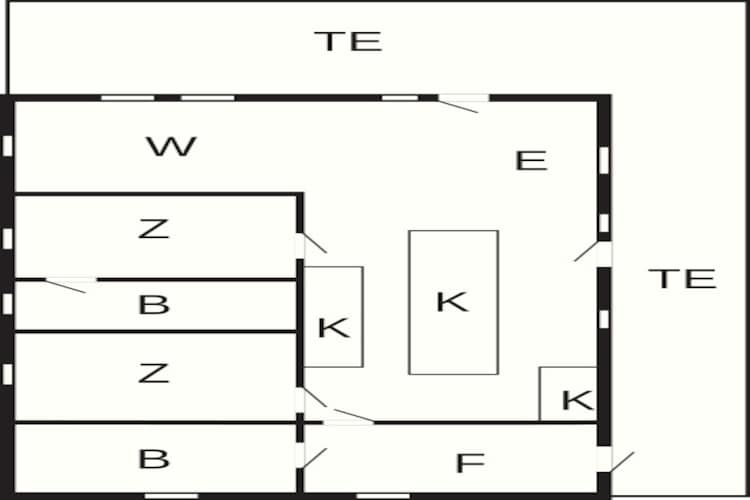 5 sterren vakantie huis in Væggerløse - Plattegrond